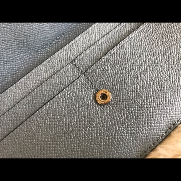 SOLD Coach Slim Envelope Wallet Blue - Picture 8 of 10